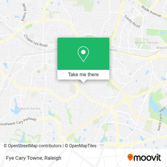 Fye Cary Towne map