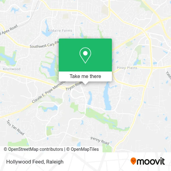 Hollywood Feed map