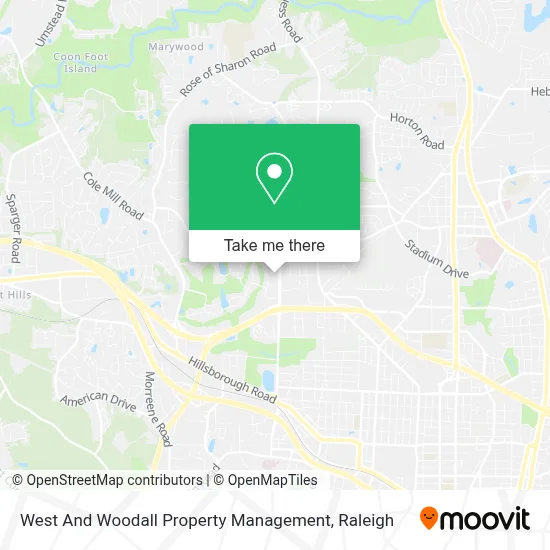 West And Woodall Property Management map