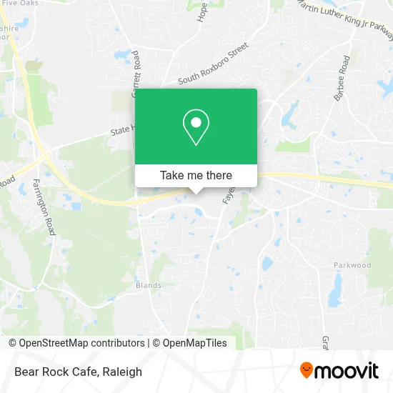 Bear Rock Cafe map