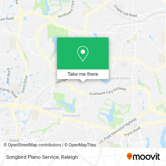 Songbird Piano Service map