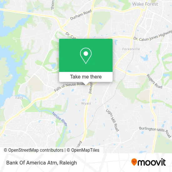 Bank Of America Atm map