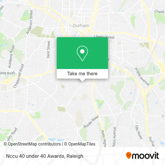 Nccu 40 under 40 Awards map