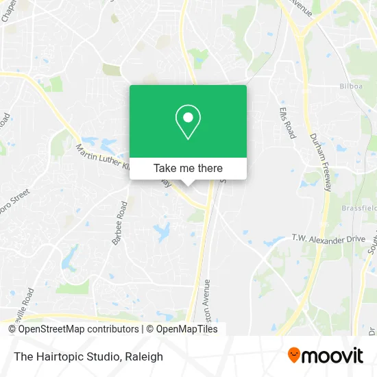 The Hairtopic Studio map