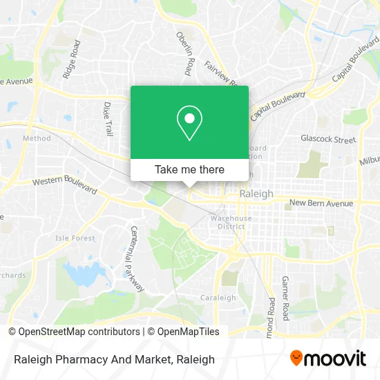 Raleigh Pharmacy And Market map
