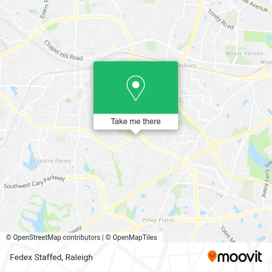Fedex Staffed map
