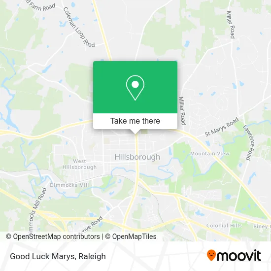 Good Luck Marys map