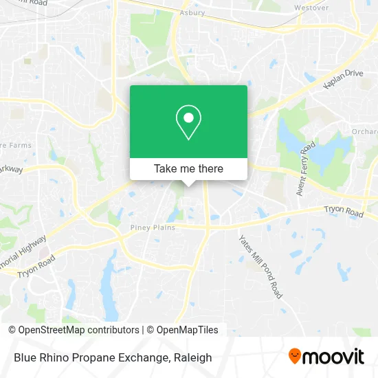 Blue Rhino Propane Exchange map
