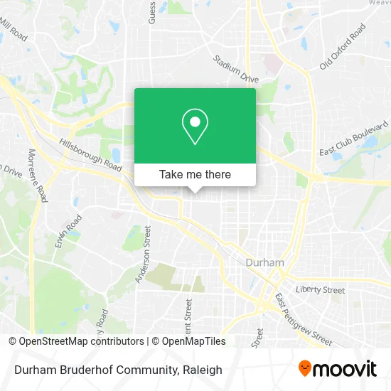 Durham Bruderhof Community map