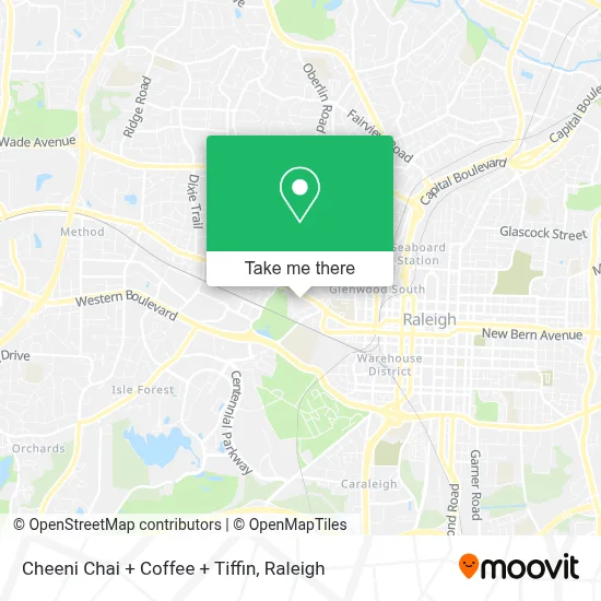 Cheeni Chai + Coffee + Tiffin map