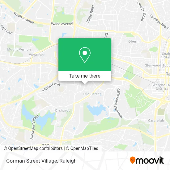 Gorman Street Village map