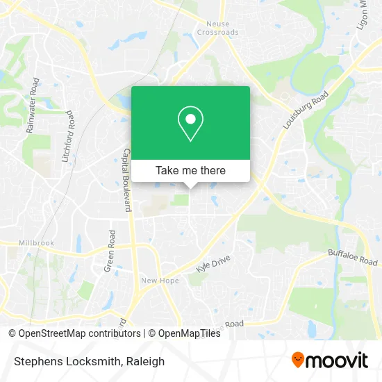 Stephens Locksmith map