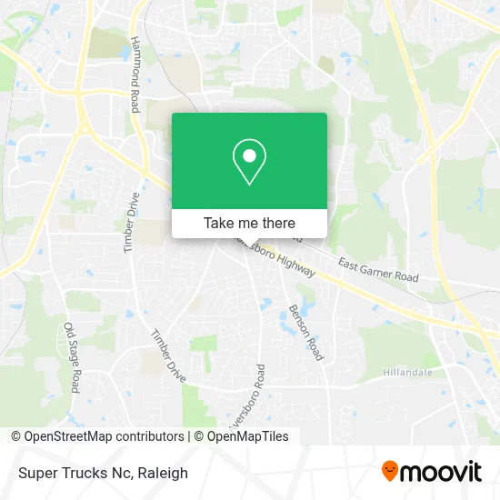 Super Trucks Nc map