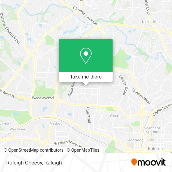 Raleigh Cheesy map