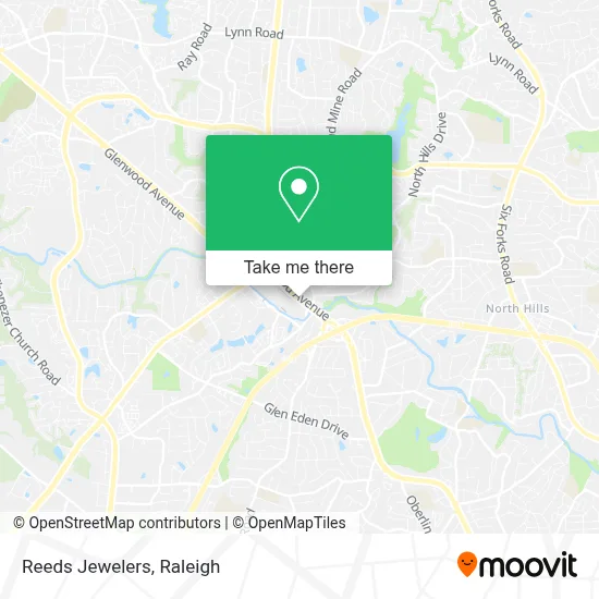 Reeds Jewelers map