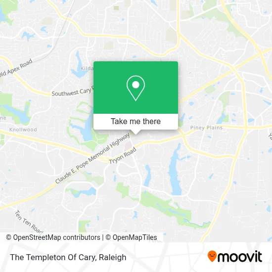 The Templeton Of Cary map