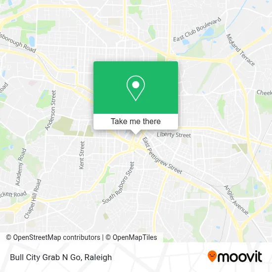 Bull City Grab N Go map