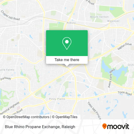 Blue Rhino Propane Exchange map
