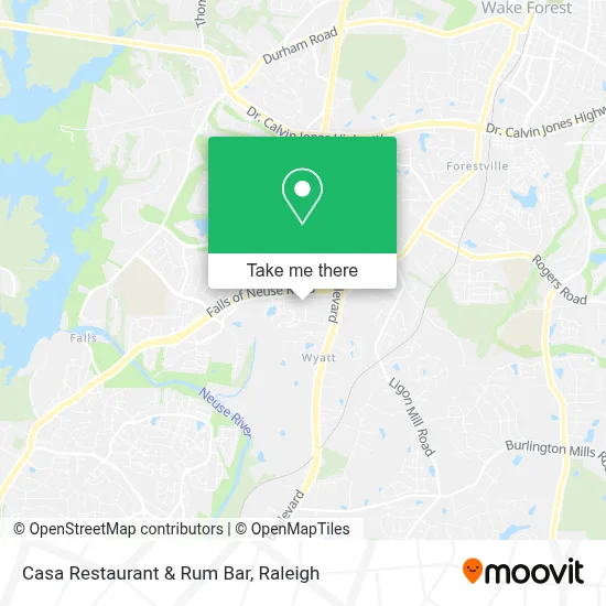 Casa Restaurant & Rum Bar map
