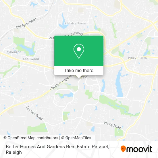Better Homes And Gardens Real Estate Paracel map