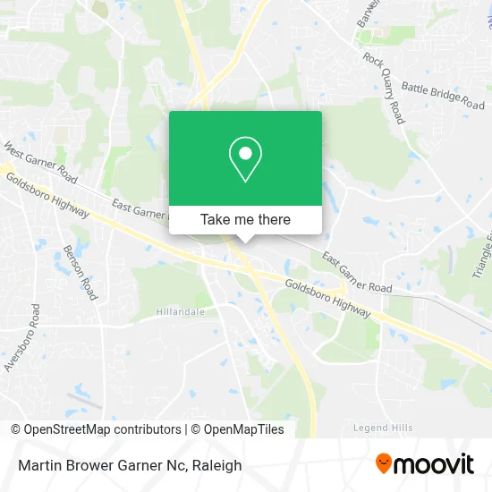 Martin Brower Garner Nc map