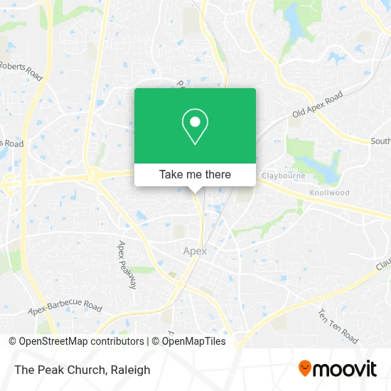 The Peak Church map