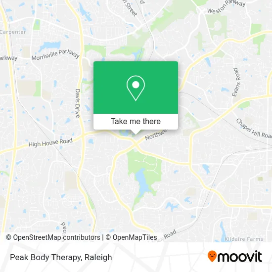 Peak Body Therapy map