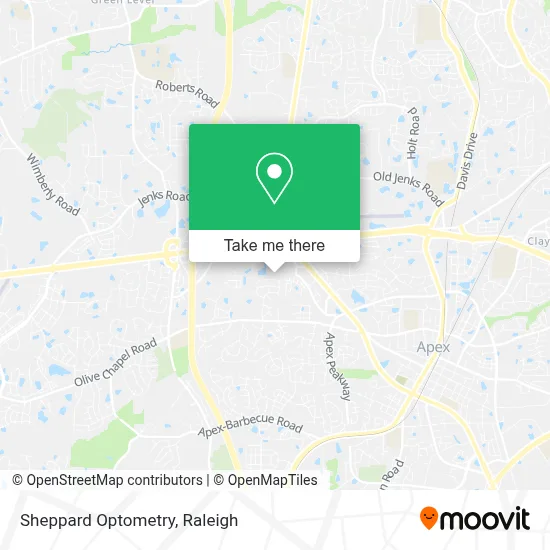 Sheppard Optometry map