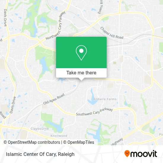 Islamic Center Of Cary map
