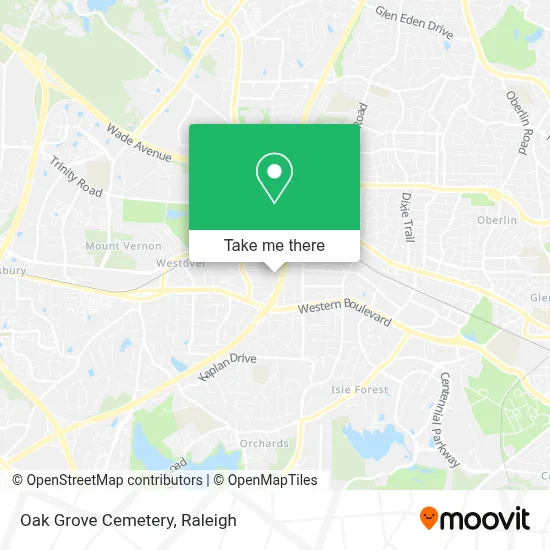 Oak Grove Cemetery map