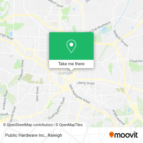 Public Hardware Inc. map