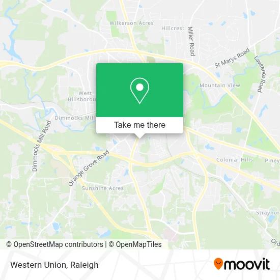 Western Union map