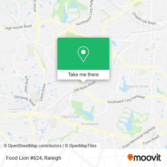 Food Lion #624 map