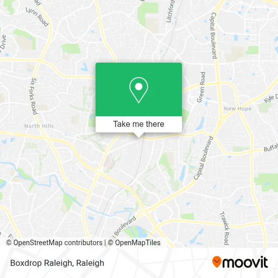 Boxdrop Raleigh map