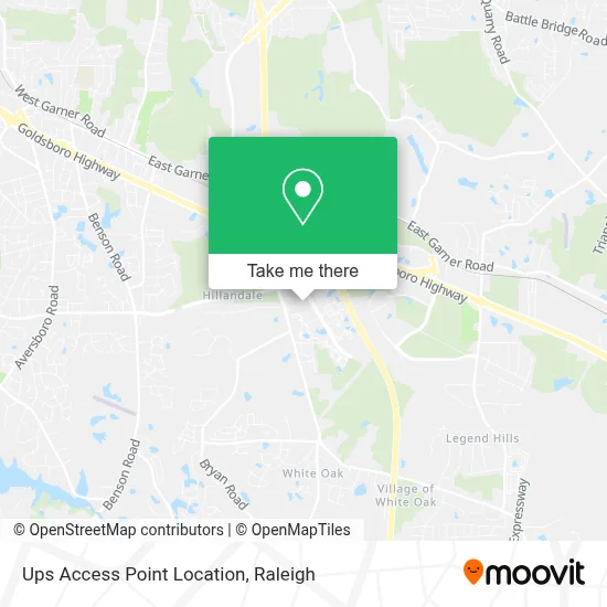 Ups Access Point Location map
