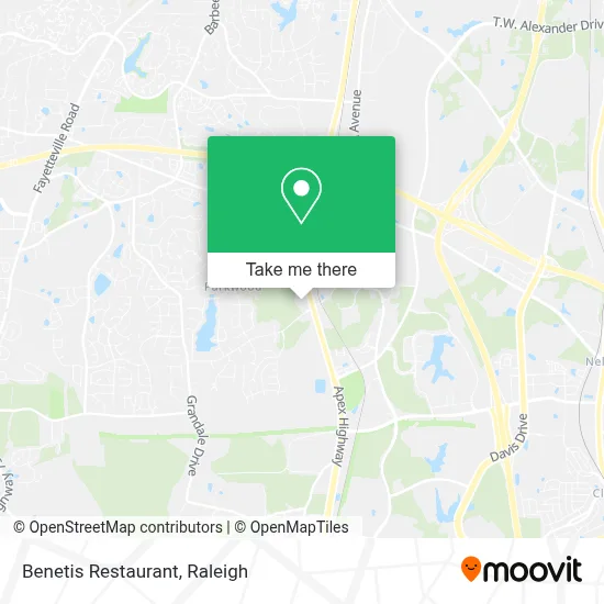 Benetis Restaurant map