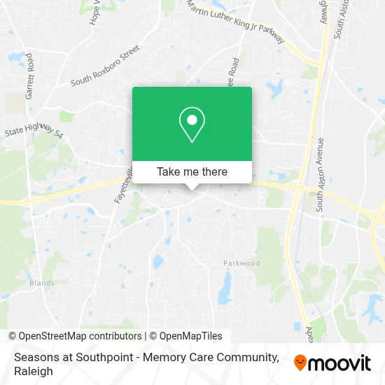 Seasons at Southpoint - Memory Care Community map
