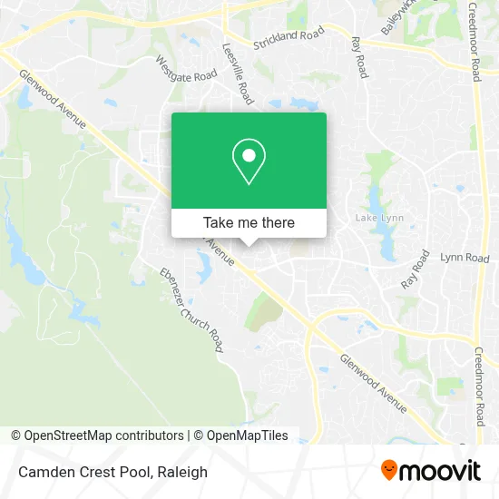 Camden Crest Pool map