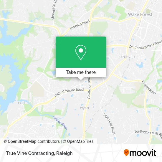 True Vine Contracting map