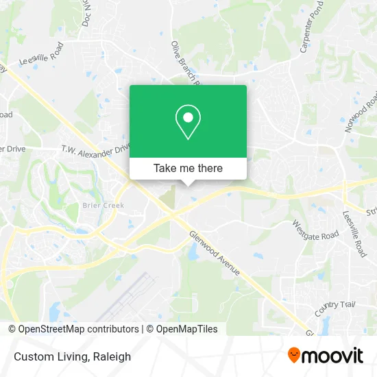 Custom Living map