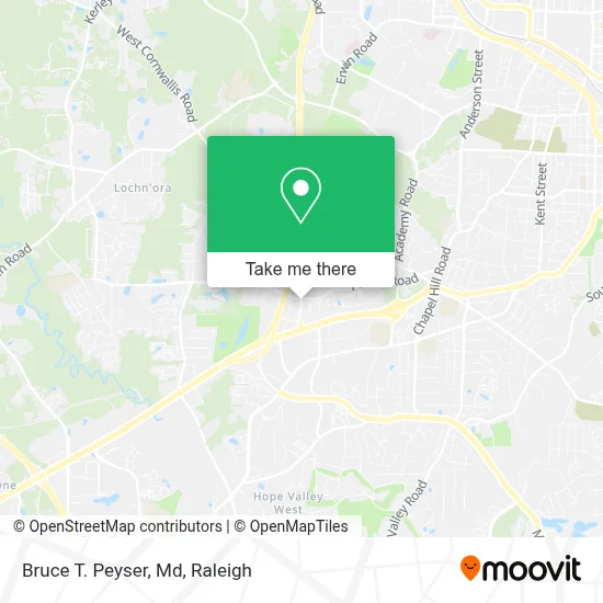 Bruce T. Peyser, Md map