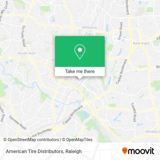 American Tire Distributors map