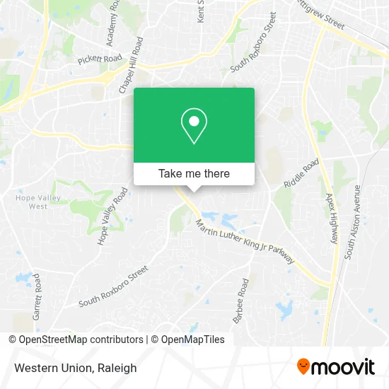 Western Union map