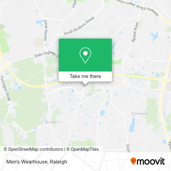 Men's Wearhouse map