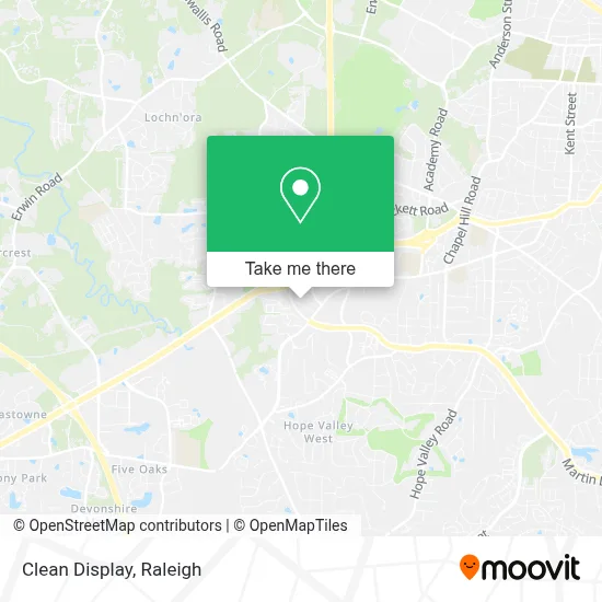 Clean Display map