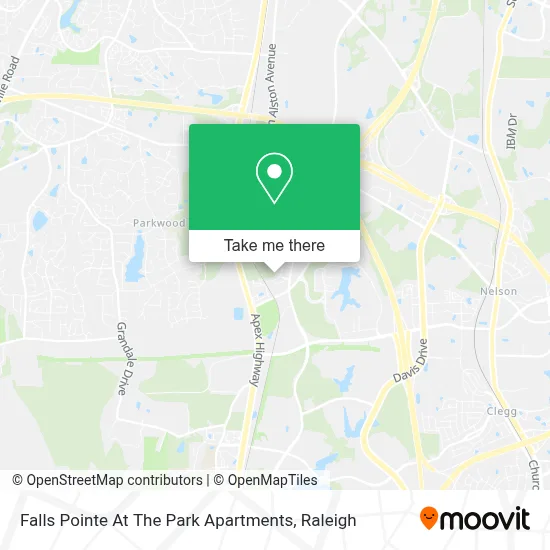 Falls Pointe At The Park Apartments map