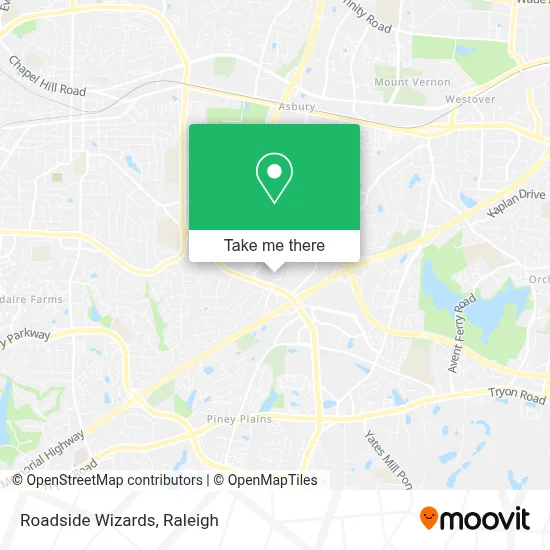 Roadside Wizards map