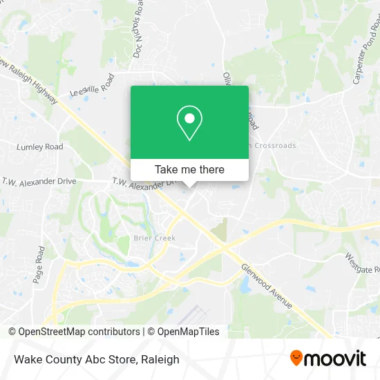 Wake County Abc Store map