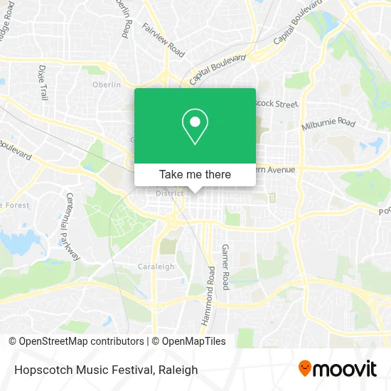 Hopscotch Music Festival map