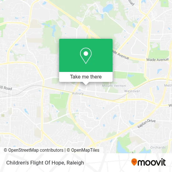 Children's Flight Of Hope map